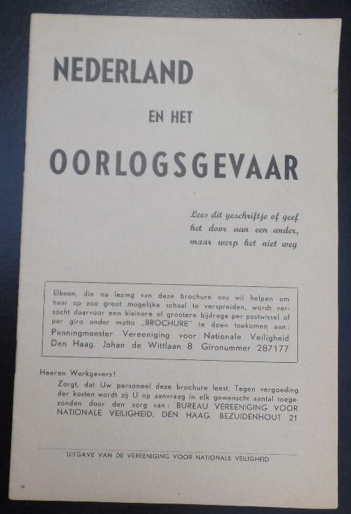Dutch booklet concerning 