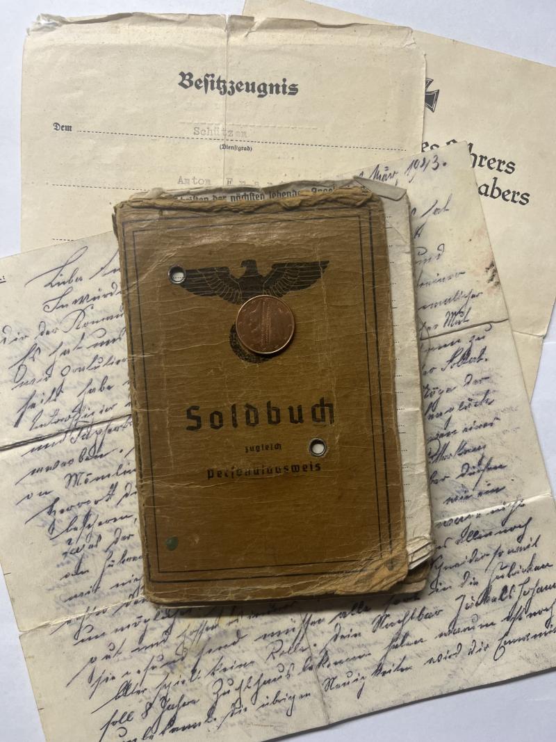 Soldbuch/ citation grouping  WH (Heer) - 125.Inf.Div. - Frank