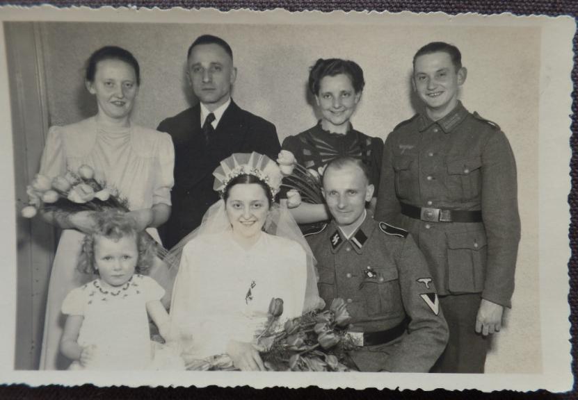 Waffen SS wedding picture postcard.