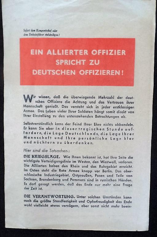 Propaganda leaflet - 