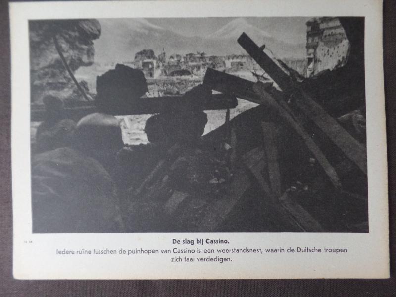 Cinema window propaganda photo (printed) - Cassino