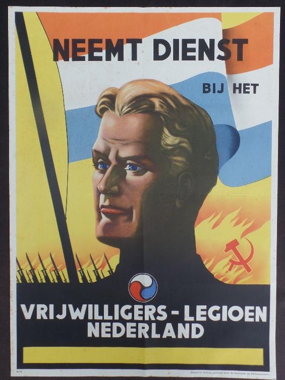 Dutch Waffen-SS volunteer recruitment-poster entitled: 