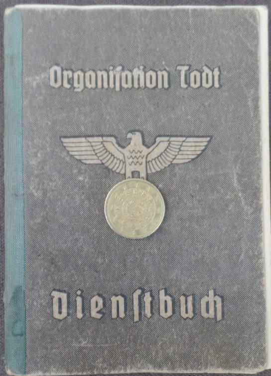 O.T.(Organisation Todt) Dienstbuch - Marta Walter 