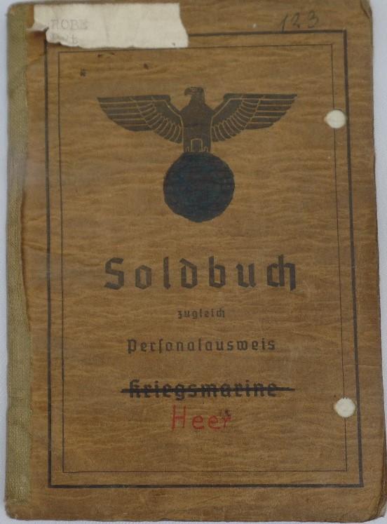 Soldbuch KM /  WH (Heer) - 323.Inf.Div. - Robe