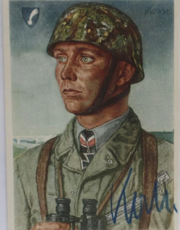 Willrich postcard -  Major Walther Koch signature