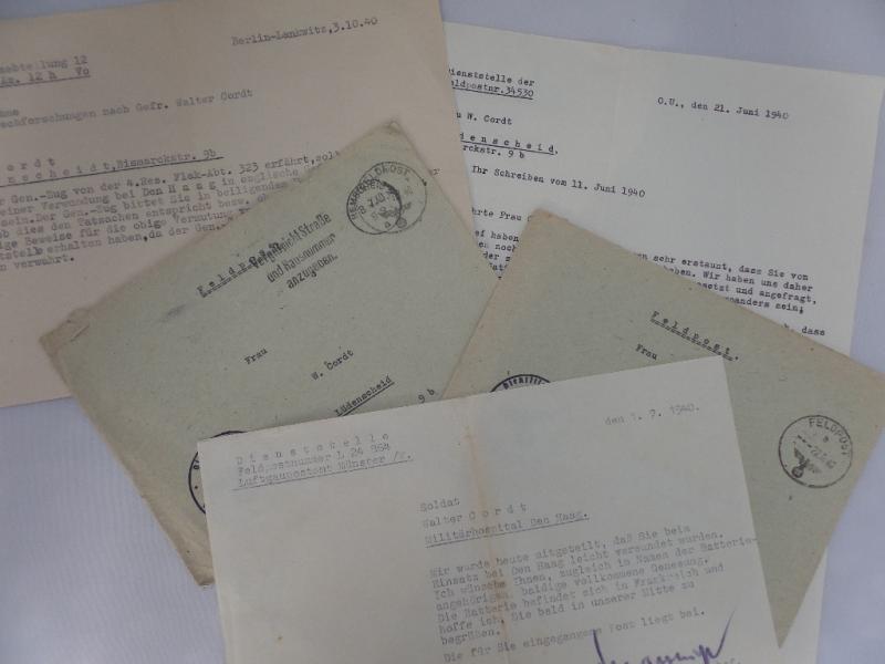 Letters -  22.LL.Div. - The Hague - Holland - 1940