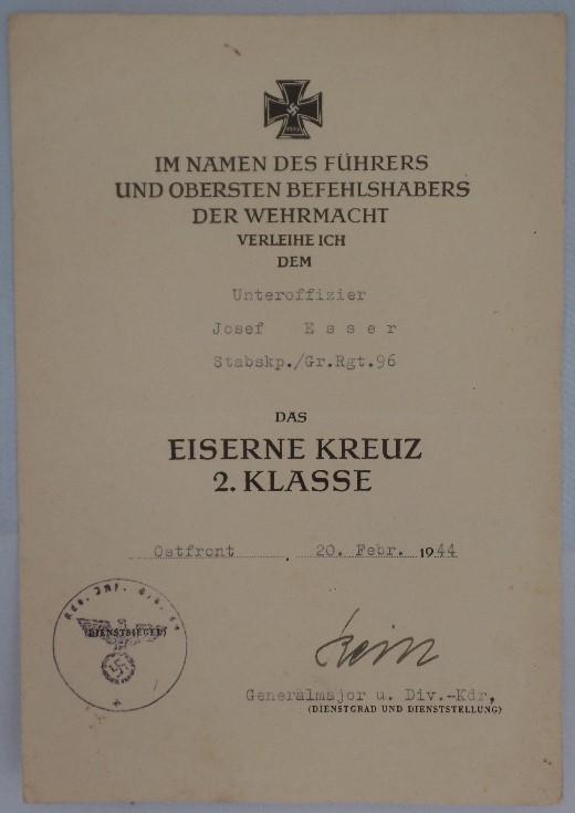 Citation WH (Heer) - 32.Inf.Div. - Esser