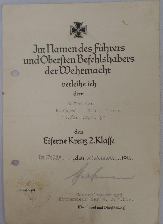 Citation WH (Heer) - 6.Inf.Div. - Müller