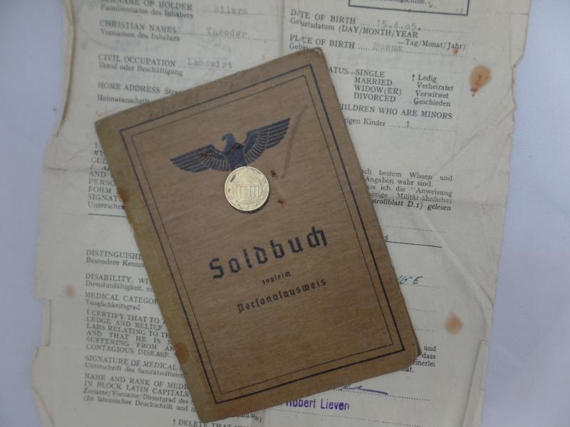 Soldbuch - WH (Heer) - Nachschub Btl.814 - Eilers