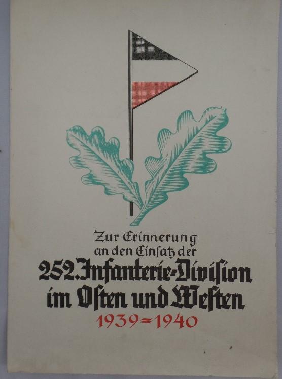 Commemorative folder - 252.Inf.Div.