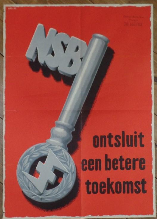 Propaganda poster - national socialistic movement (NSB) - Netherlands