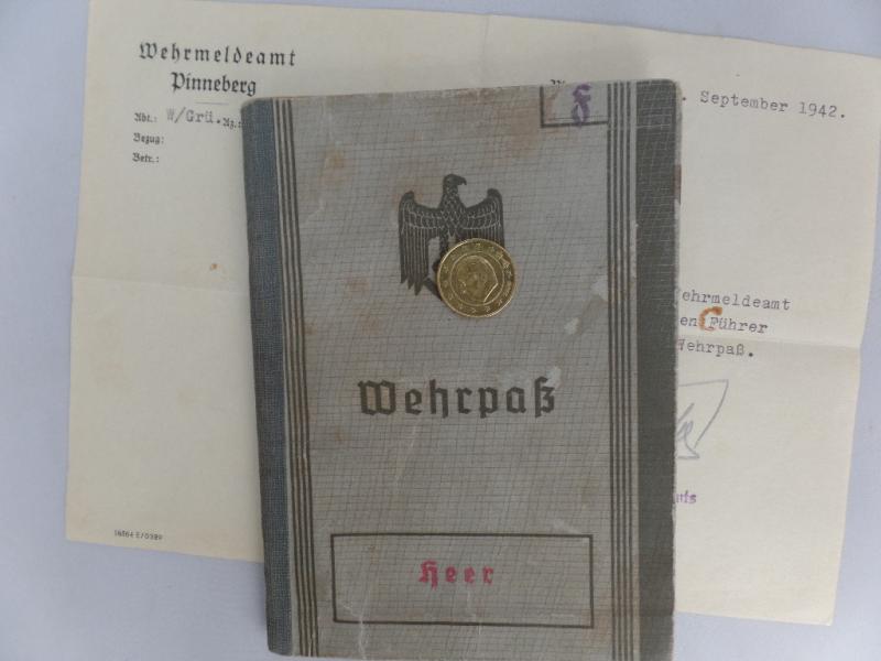 Wehrpaß - WH (Heer) - 88.Inf.Div./161.Inf.Div. - Freyer