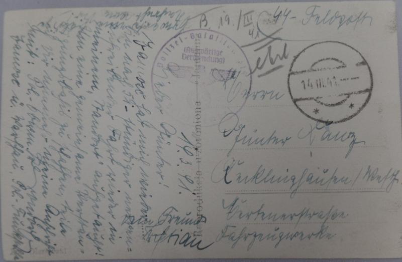 SS -postcard - Pol.Btl.314 - 1941