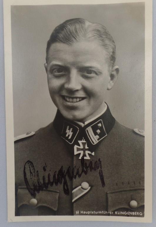 Hoffmann postcard - Waffen SS - Klingenberg