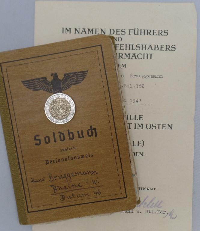 Soldbuch/citation -  WH (Heer) - 162.(Turk.) Inf.Div./ 362.Inf.Div. - Breuggemann