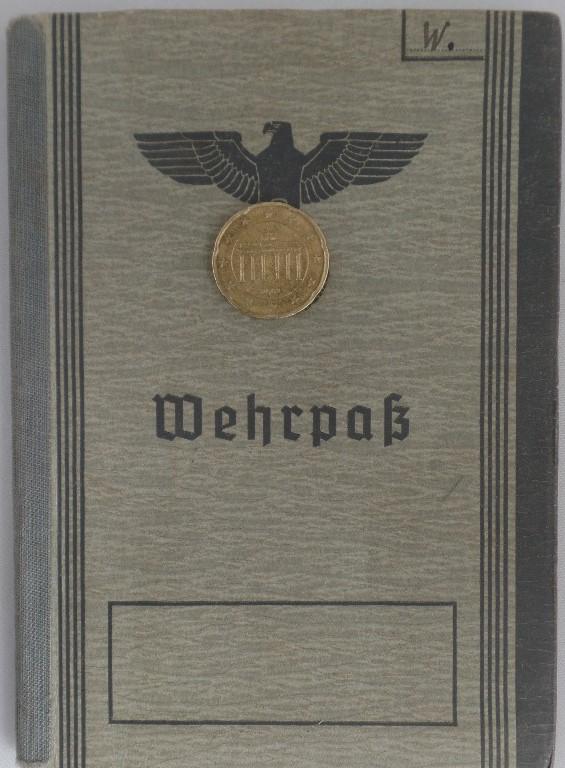 Wehrpass -  WH (Heer) - 155.Res.Pz.Div. /9.Pz.Div. - KIA 1944 France - Walcher