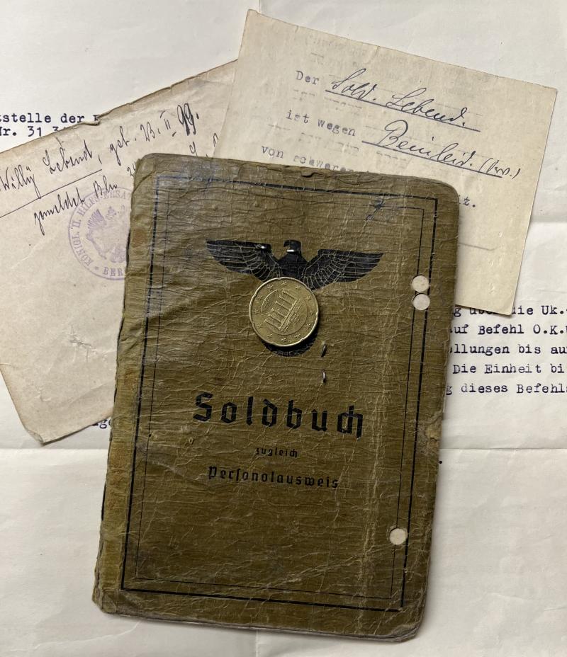 Soldbuch  WH (Heer) -  257.Inf.Div. - Lebend