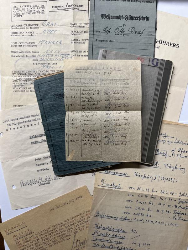 Kurland Docs | Wehrpass/Soldbuch - 21.Luftwaffe Feld Div. - Graf