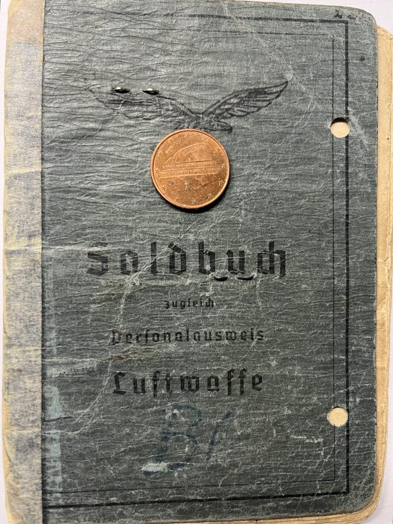 Soldbuch Luftwaffe - FlakRgt.39(mot) - Bloszyk