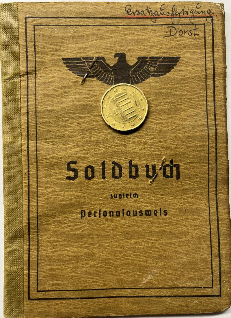 Soldbuch  WH (Heer) - 323.Inf.Div., 75.I.D. , 88.Inf.Div. - Dorst