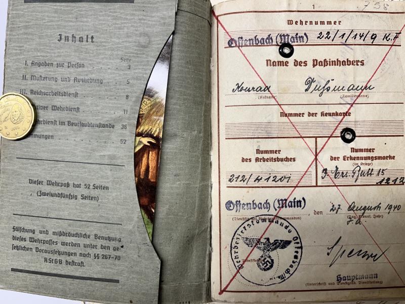 Wehrpass - WH (Heer) - Stug.Brigade 184 - Dussmann