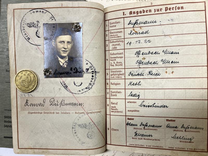 Wehrpass - WH (Heer) - Stug.Brigade 184 - Dussmann