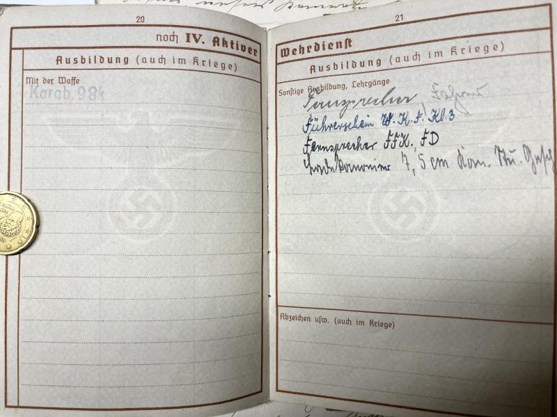 Wehrpass - WH (Heer) - Stug.Brigade 184 - Dussmann