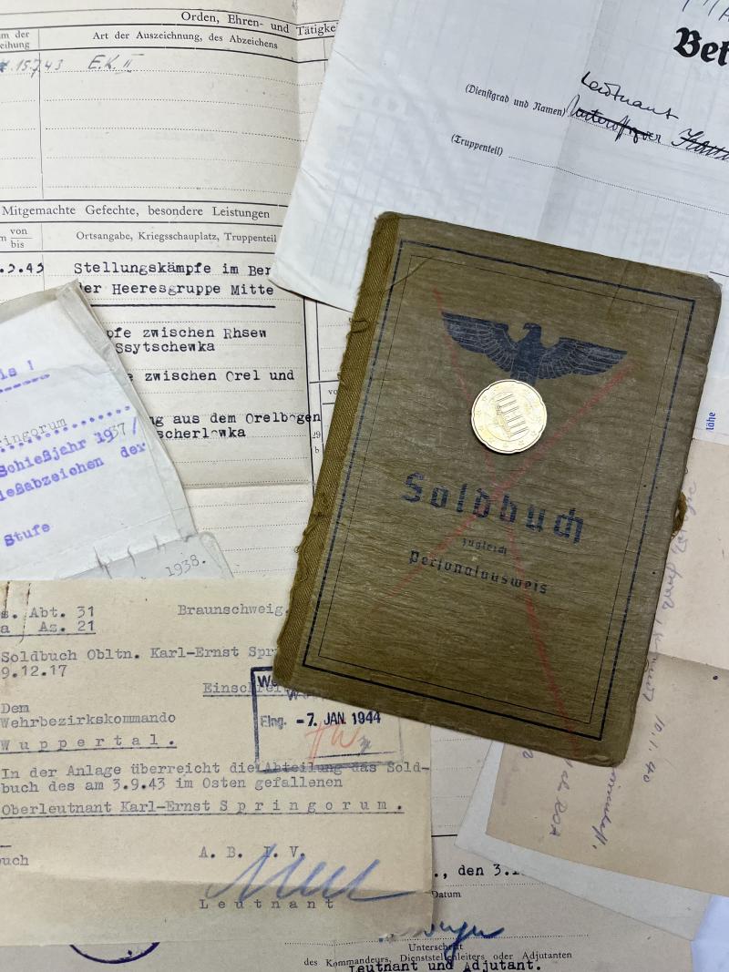 Soldbuch - WH (Heer) - 216.Inf.Div. - Springerum