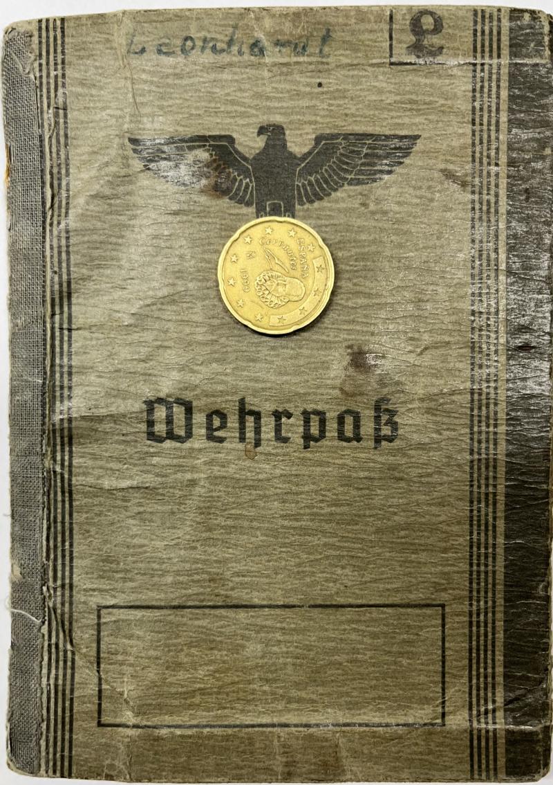 Wehrpass -  WH (Heer) - 256.Inf.Div./ 256.VGD - Leonhardt