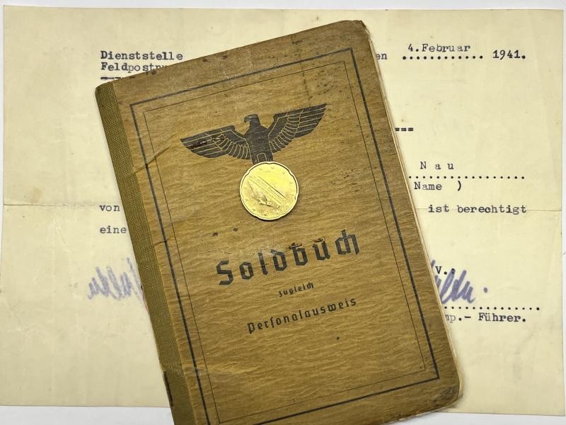 Soldbuch  WH (Heer) - 198.Inf.Div. - Naü