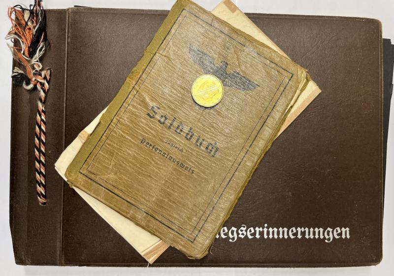 Soldbuch/citation/photoalbum grouping -  WH (Heer) - 24.Inf.Div. - Erler