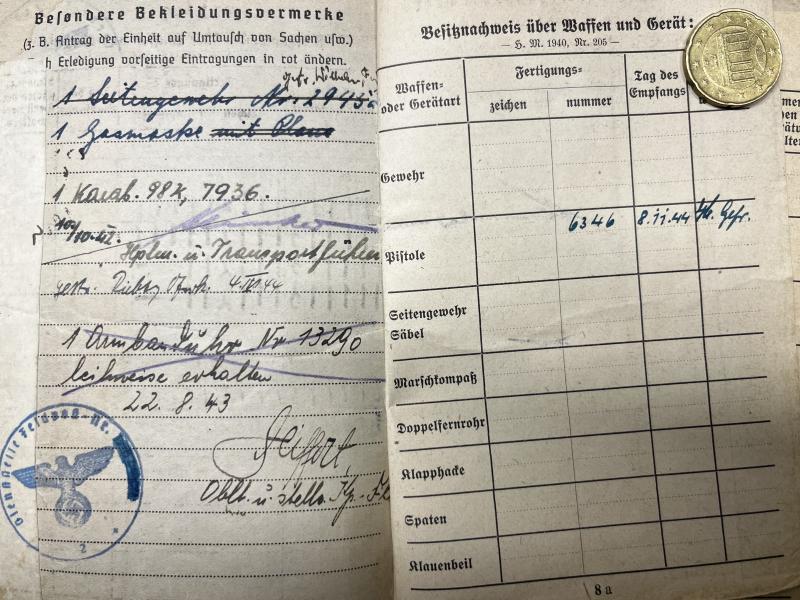 Soldbuch - Luftwaffe / Heer Flak - Krone