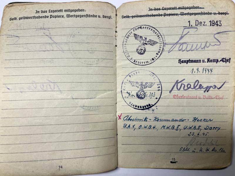 Soldbuch - Luftwaffe / Heer Flak - Krone