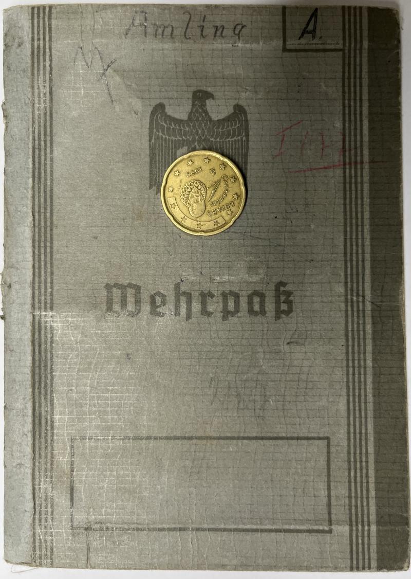 Wehrpass -  WH (Heer) -  26.Inf.Div. - Amling
