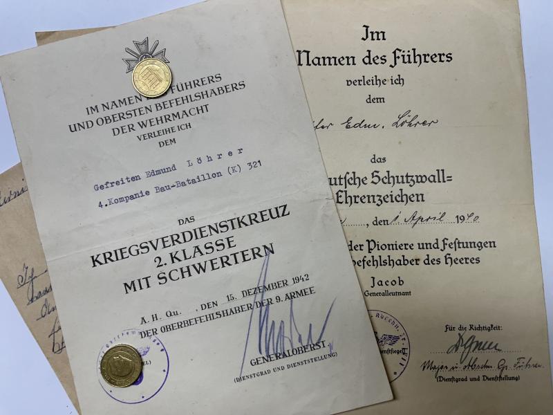Citation set -  WH (Heer) -  9.Armee - Löhrer