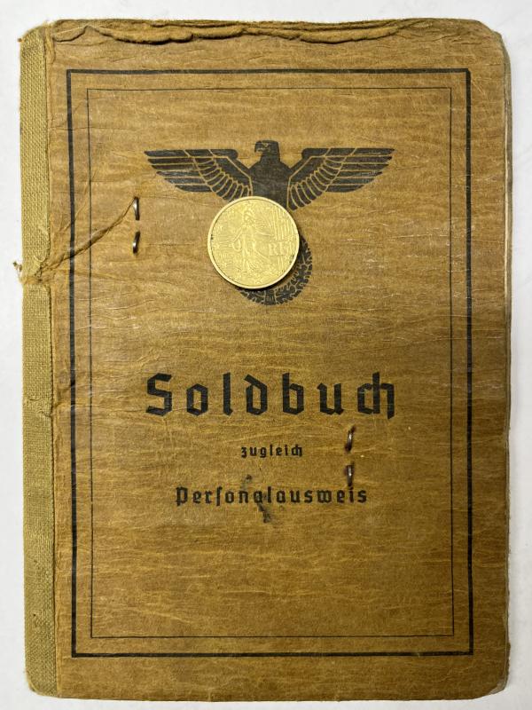 Soldbuch  WH (Heer) - Fest.Pi.Stab 15 - Zahren