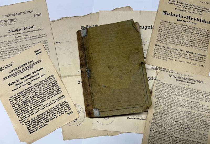 Soldbuch/citations - WH (Heer) -  30.Inf.Div./15.Pz.Div. - Hoge