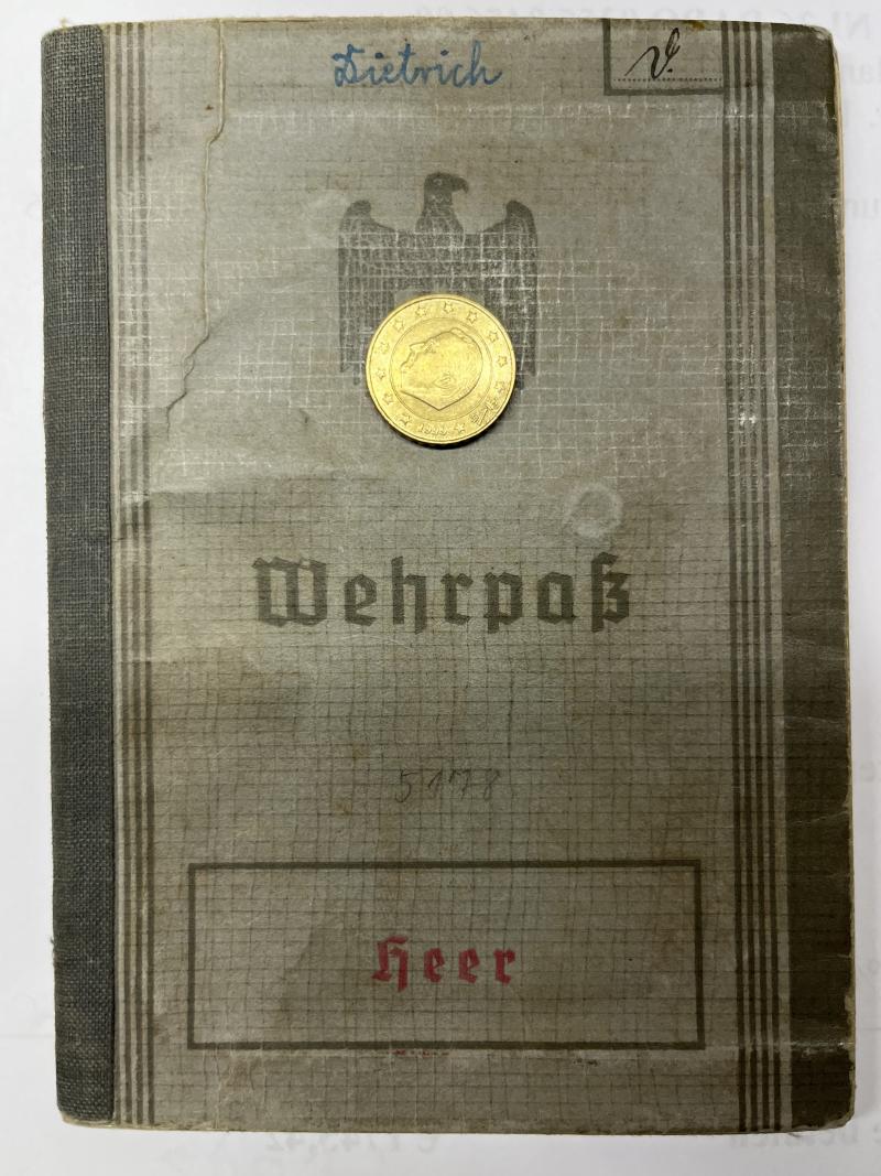 Wehrpass -  WH (Heer) -  267.Inf.Div. - Dietrich