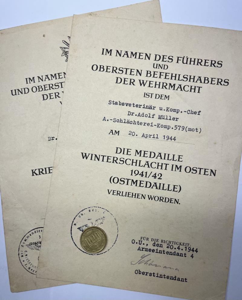 Citation set  -  WH (Heer) - Schlächterei-Komp.579 -  Müller