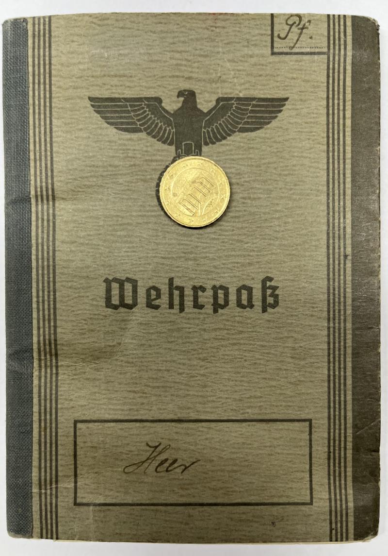 Wehrpass -  WH (Heer) -  20.Pz.Div. - Pfennigschmidt