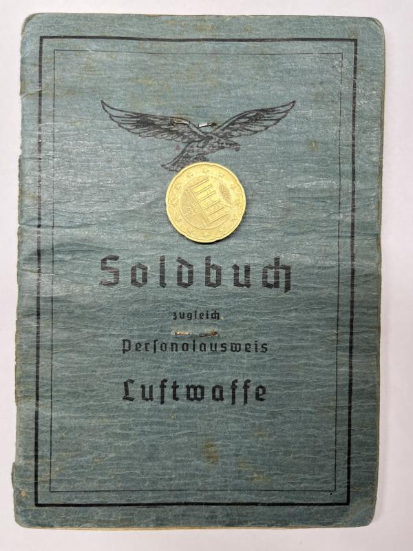 Soldbuch - Luftwaffe - O-T Einsatzgruppe Rhein - Boese