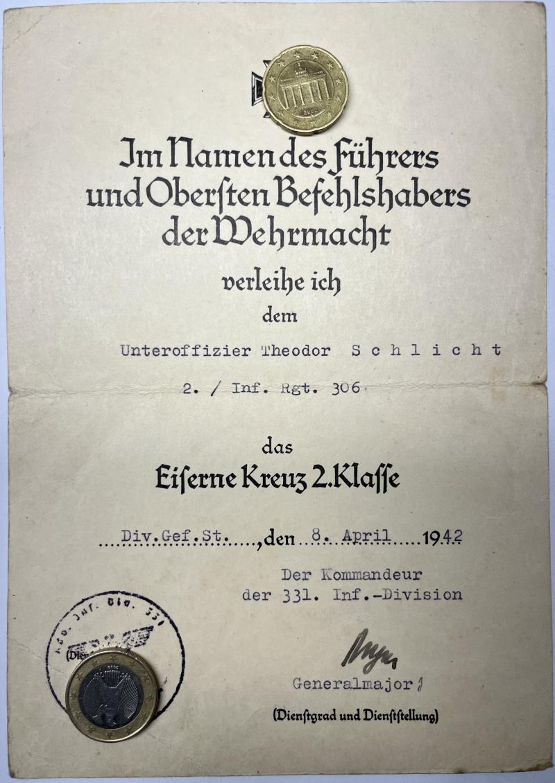 Citation - WH (Heer) -  331.Inf.Div. - Schlicht