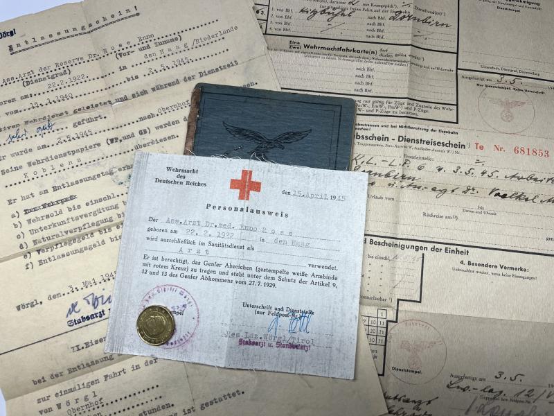 Soldbuch - Luftwaffe - Arztliche akademie der Luftwaffe - Rose