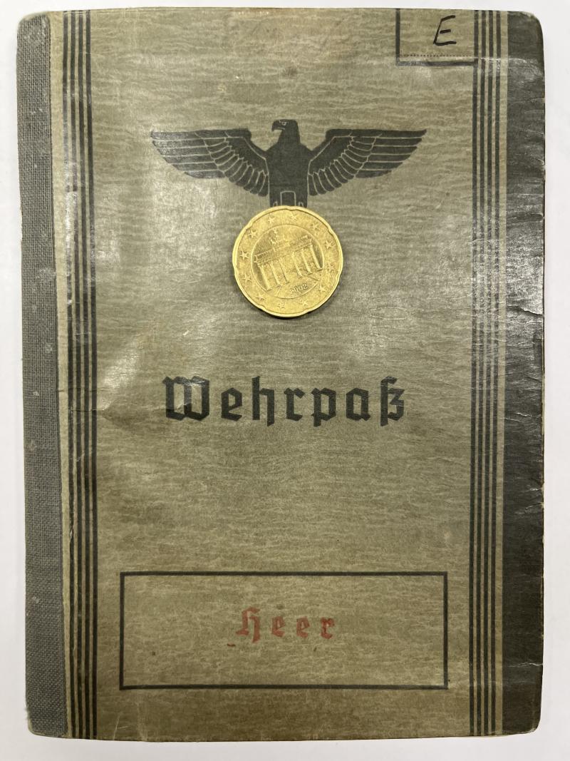 Wehrpass -  WH (Heer) -  Festungs Stamm Truppe LXXXI - Ehrel