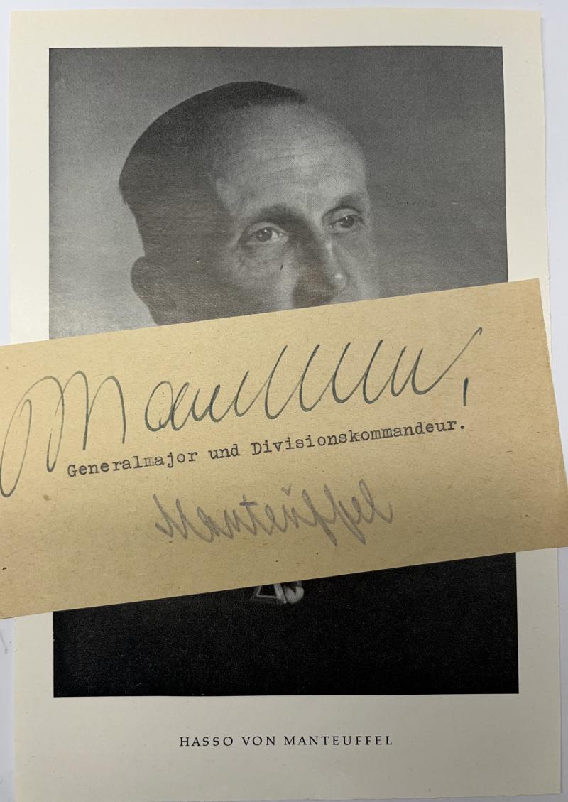Signature - v.Manteuffel