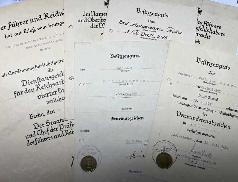 Citation grouping -  WH (Heer) - 295.Inf.Div. - Scheuermann