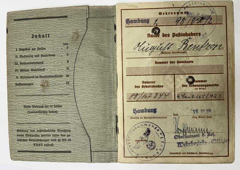 Wehrpass/citation - WH (Heer) - Bau-Batl.255 - Bau-Batl.255