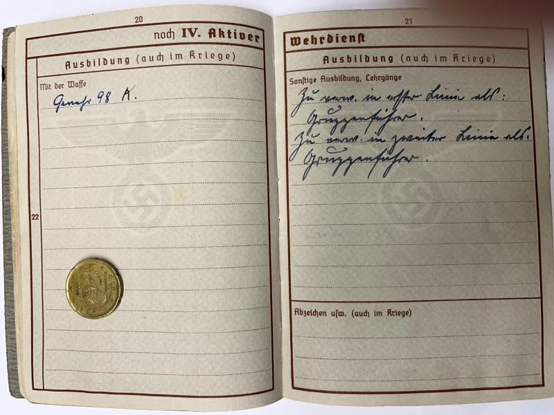 Wehrpass/citation - WH (Heer) - Bau-Batl.255 - Bau-Batl.255