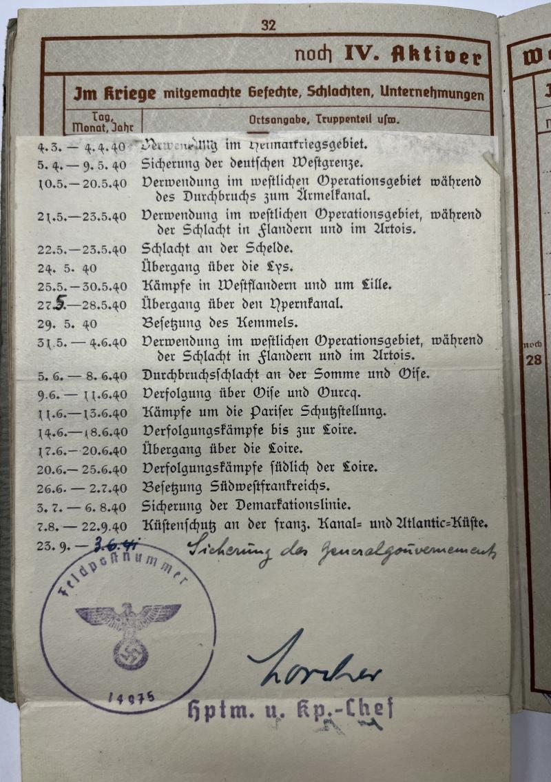 Wehrpass/citation - WH (Heer) - Bau-Batl.255 - Bau-Batl.255