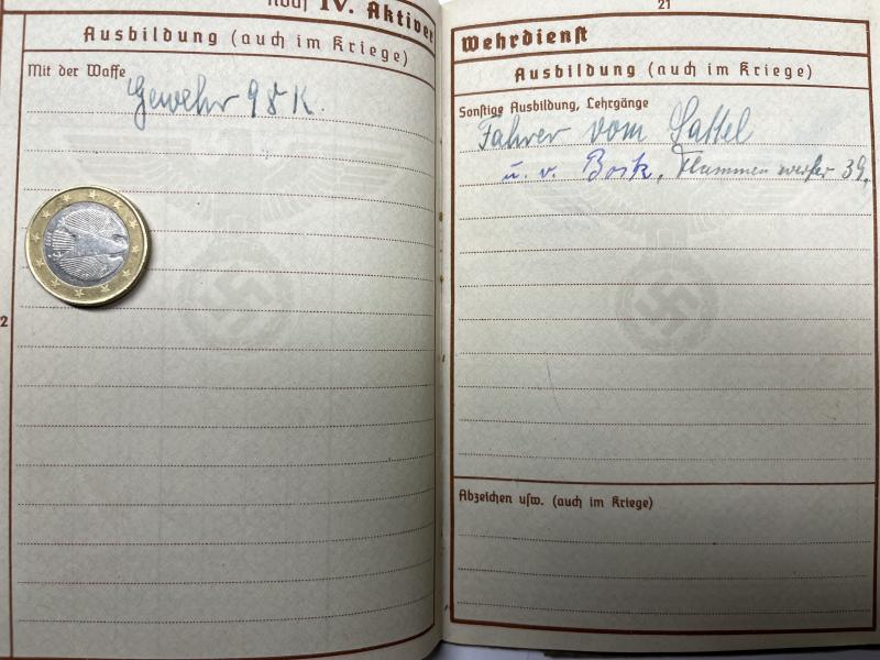 Wehrpass - WH (Heer) - 293.Inf.Div. - Wolke